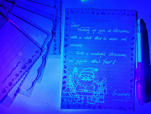 28Pcs SCStyle Invisible Ink Pen with UV Light Magic Marker for Secret Messages, Writing Information for Birthdays