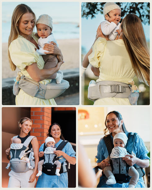 6-in-1 7-50lbs, Baby Carrier, MOMTORY Safety-Certified Baby Carrier Newborn to Toddler, Adjustable Detachable Infant