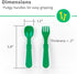 Set 6x6 Set Set 12-5.8" 1.2" 0.2" Re-Play Toddler Forks and Spoons - Utensils for Kids - Dishwasher and Microwave Safe