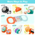 Set, 3-6-12 5 7 8 9 10 Girl-7PCS iPlay, iLearn Baby First Gym Rattle Infant Dumbbell Weights Teething Rattles Month