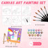 6 6 17 2 8-12 goldentime Kids Paint by Number Kits Including Pre-Drawn Canvas for Painting, Brushes Paints and Easels