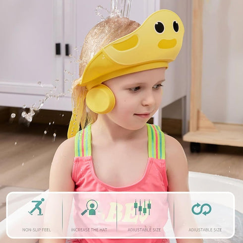 Generic Baby Bath Hat - Toddler Hair Wash Shield, Babies Bath Visor | Waterproof Shampoo Cap, Baby Bathing Cap, infantt