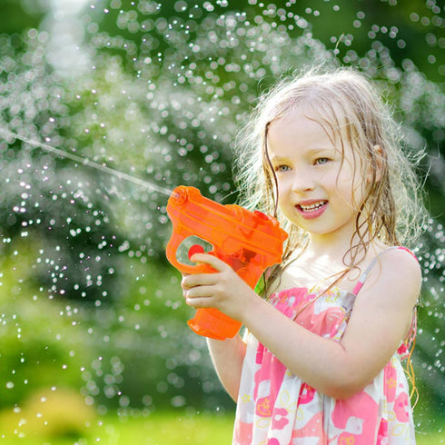 8 Pack Small Water Guns for Kids, Plastic Blasters for Outdoor Water Fighting, Swimming Pool Beach Toys