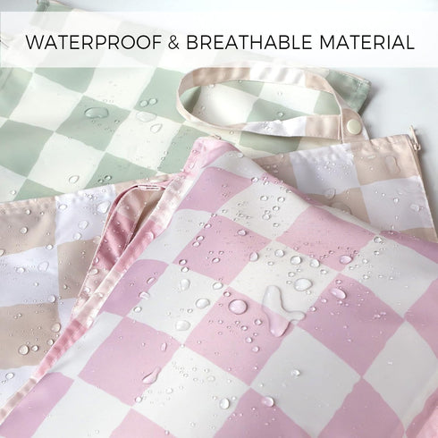 2 Pack RelaxScene Wet Dry Bags Water Resistant - Reusable Waterproof Wet Dry Bag for Swimsuits & Baby Clothes