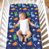 52x28 Inch JISEN Baby Crib Sheets Soft Breathable Space Dinosaurs Fitted Crib Sheets for Standard Crib and Toddler