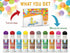 Dot Markers | 10 Washable Color Bingo Daubers for Toddlers, Toddler Activities, Bingo Markers, and Activity Book