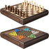 ELONGDI 2 in 1 Magnetic Chess Set & Chinese Checkers 13" Wooden
