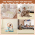 1.4" 50"x50" Tummy Baby Play Mat for Floor - Thick Memory Foam Rug, Playpen Time Mat, Soft Velvet Nursery Rug, Large