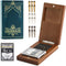 Wooden Cribbage Board Game Set, Travel Cribbage Board with Storage and Collapsible,