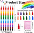 12 Pieces Stacking Crayons Buildable Crayons,DIY Rainbow Pencils Stackable Crayons for Kids,Stackable Buildable Crayons Colorful Crayon Party Favors for Office School Supplies,12 Colors by ailixinda