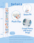 Aniaml 8 Pack babygoal Neutral Pacifier Clips, Binky Paci Holder Clips Fits for Most Baby Pacifiers and Binkies