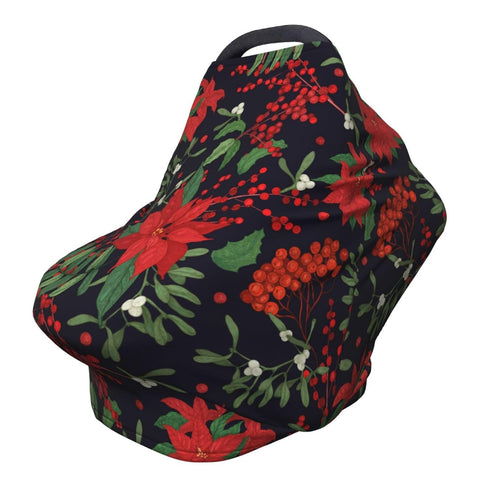 Schgap Christmas Car Seat Covers Canopy for Baby, Nursing Cover Breastfeeding Baby Carrier