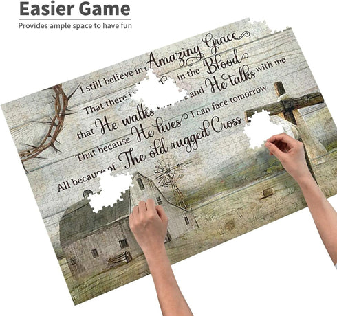 WZVZGZ I Still Believe in Amazing Grace Jigsaw Puzzle, 300 Pieces for Adults and Children, Home Decoration