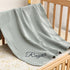 OCFTERY 40 30inchNewborn Custom Personalized Baby Blanket,Crib Blanket for Baby and ToddlerMuslin Embroidered Baby