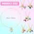 Hicarer 6 Pieces Unicorn Necklaces and Mermaid Necklace, Cute Rainbow Heart Crown for Christmas Party Favors