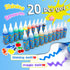 20 24 Set, Flavery Magic Water Elf Toy Kit, Fairy Water Gel Kit with Magic Gels and Shape Molds, Craft for Kids, Aqua
