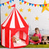 Circus Tent Red Floor, Large Playhouse Castle for Boys Girls, Indoor Outdoor Camping Activity Toys