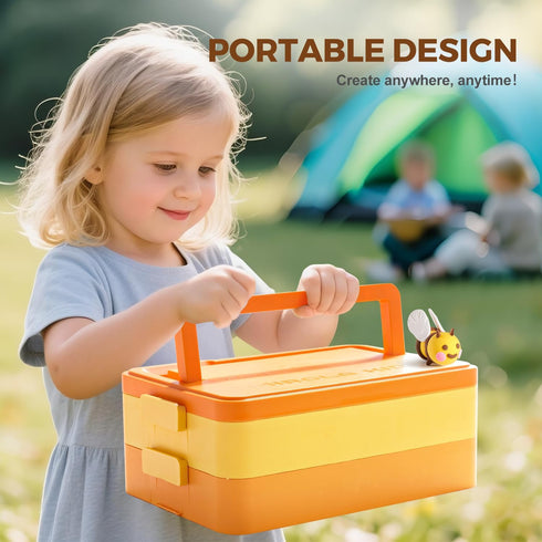 6-12 Air Dry Clay for Kids, Modeling Clay Kit with Storage Box & Sculpting Tools, Magic Molding Clay for Boys & Girls