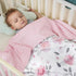 50x60 Inches PHF Minky Baby Blanket for Girls, Soft Double Layer Baby Blankets with Dotted Backing, Receiving Blanket