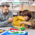 WUAGNCK 2-4 Shut The Box Game Wooden with Dice, Player Math Strategy Game for Adults Kids - Close The Box Board Number