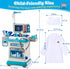 3-5, Set 3 4 5, Doctor Kit for Toddlers Pretend Doctors Play with Cart, Costume and Stethoscope for Kids Aged Role Play