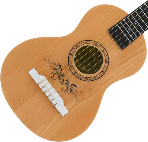23" 6 Acoustic Guitar, Kids String Toy Guitar - Realistic Steel Strings - Beginner Practice First Musical Instrument