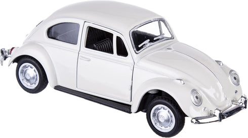 Berry President 1967 Classic Beetle Bug Vintage Diecast Metal Pull Back Car Model Toy (Beige) for Kids/Gift