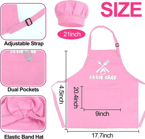 Playset 3-5 4-8 3 4 5 Kids BBQ Grill with Coooking Apron Hat Toddler Girl Pink Kitchen Toy Ages Pretend Smoke Sound