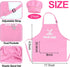 Playset 3-5 4-8 3 4 5 Kids BBQ Grill with Coooking Apron Hat Toddler Girl Pink Kitchen Toy Ages Pretend Smoke Sound