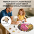 500 16.5x16.3 Inch Ixfyloop Wooden Puzzles for Adults, Horse Wood Puzzle, Wooden Jigsaw Puzzles for Adults, Wooden