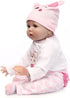 Reborn Dolls Baby Clothes Pink Outfits for 20"-22" Reborn Doll Girl Clothing Sets