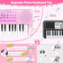 M SANMERSEN Kids Piano Keyboard - 37 Keys Electronic Piano Toys for Beginners, Gift for 3-6 Year Olds