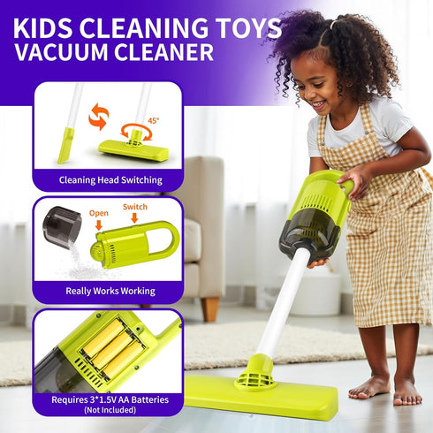 Pupu Pig Set, Set, Playset Set, Toddler Toys Cleaning Kids Cleaning Toy Pretend Play Home Cleaning - Incl.Electric Toy