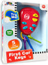 Lollipop Kids Car Keys Sensory Baby Toy, Teething Keys, Baby Rattle, All-in-One Sensory Toys for Babies