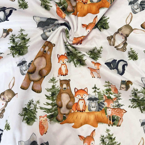 Woodland Baby Blankets - Soft Nursery Minky Blankets with Double Layer Dotted Backing for Unisex Boys Girls, 30"x40"