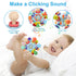 Baby Montessori Sensory Toys for 0-6 & 6-12 Months, Food Grade Teething Toys for Babies 0-18 Months, Developmental Gifts