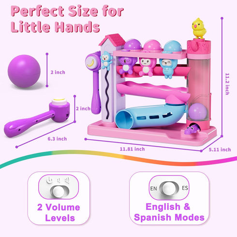 1 2 3 12-18 1 1 Musical Toddler Toys for Years Old, Educational Baby Toys Months with Bilingual Toddler Learning