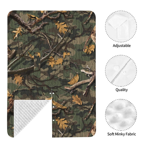 Camouflage Leave Baby Car Seat Canopy and Nursing Cover for Breastfeeding Multi-Use Cover Lightweight Infant Stretchy