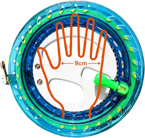 HENGDA KITE Professional Outdoor Kite Line Winder Grip Wheel with Flying Line String, Kite Tools with Lock, Kite String