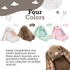 Plushible 18" Brown Easter Bunny Stuffed Animal, Soft Embroidered Plush Toy for Kids, Cuddly Bunny for Newborns