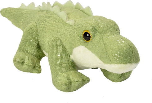 Wild Republic Pocketkins Eco Alligator, Stuffed Animal, 5 Inches, Plush Toy, Made from Recycled Materials, Eco Friendly