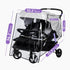 bemece Double Stroller Rain Cover, Weather Shield Double Stroller for Side by Side Seats Twin Stroller, Baby Outdoor
