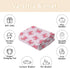 Cstdyfrv Summer 60x80in Watercolor Crab Striped Baby Blankets for Boys Girls Pink Crabs Sea Ocean Coastal Swaddle