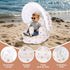 3 AirSwim Inflatable Baby Seat with Detachable Canopy and Built-in Pump, Inflatable Baby Chair for Babies Months
