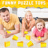 Libima 24 Pcs Cheese Stress Toys Bulk Fake Cheese Party Favors Foam Squeeze Stretchy Food Stress Ball Miniature Block