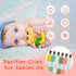 Babygoal Pacifier Clips, 6 Pack Holder for Boys and Girls, Fits Most Pacifier Styles and Baby Toys