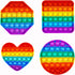 kapibarasensei Random 4 Pcs Fidget Toys,Push Pop Fidget Sensory Toys Set,Stress Relief Gifts