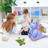 Animal,6 Mommy 3 Tezituor Purple Stuffed Dinosaur for Girls,Cute Dragon Stuffed Pcs Dino Plush Toy with Baby