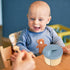 Accmor 2 Pack Baby Formula Dispenser On The Go, Non-Spill Rotating Four-Compartment Formula Container to Go, Milk