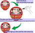 Daruma Doll 3.7 Inch Tall (Red), Paper-Mache, Handcrafted Traditional Crafts from Japan
